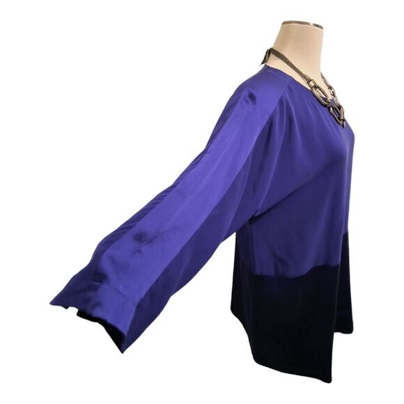 Eileen Fisher Color Block Blouse - Picture 3 of 3